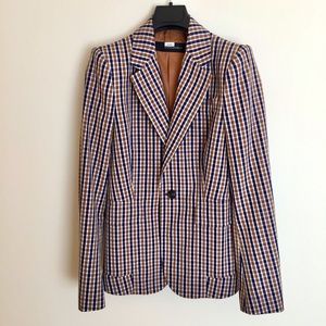 NEW Luxury Women's Dsquared Plaid-Check Blazer Jacket Made In Italy Size 44